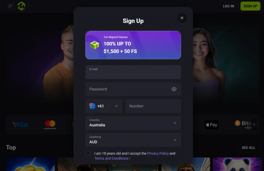 Sign Up for Aussie